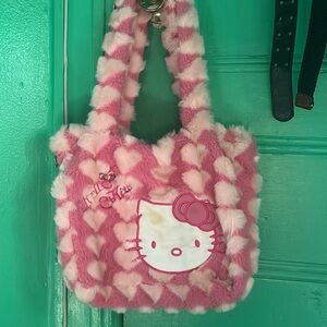 Hello Kitty Fluffy Pink Handbag